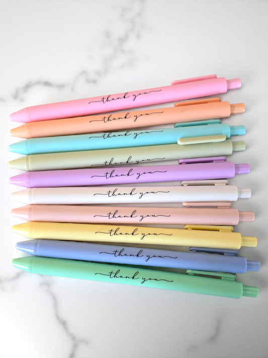 Thank you pens set of 10 Great for fillers