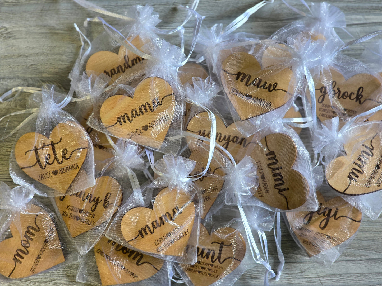 Grandma magnet with kids names personalized