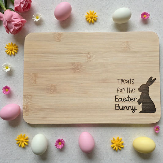 Treats for the Easter Bunny Tray decoration personalized