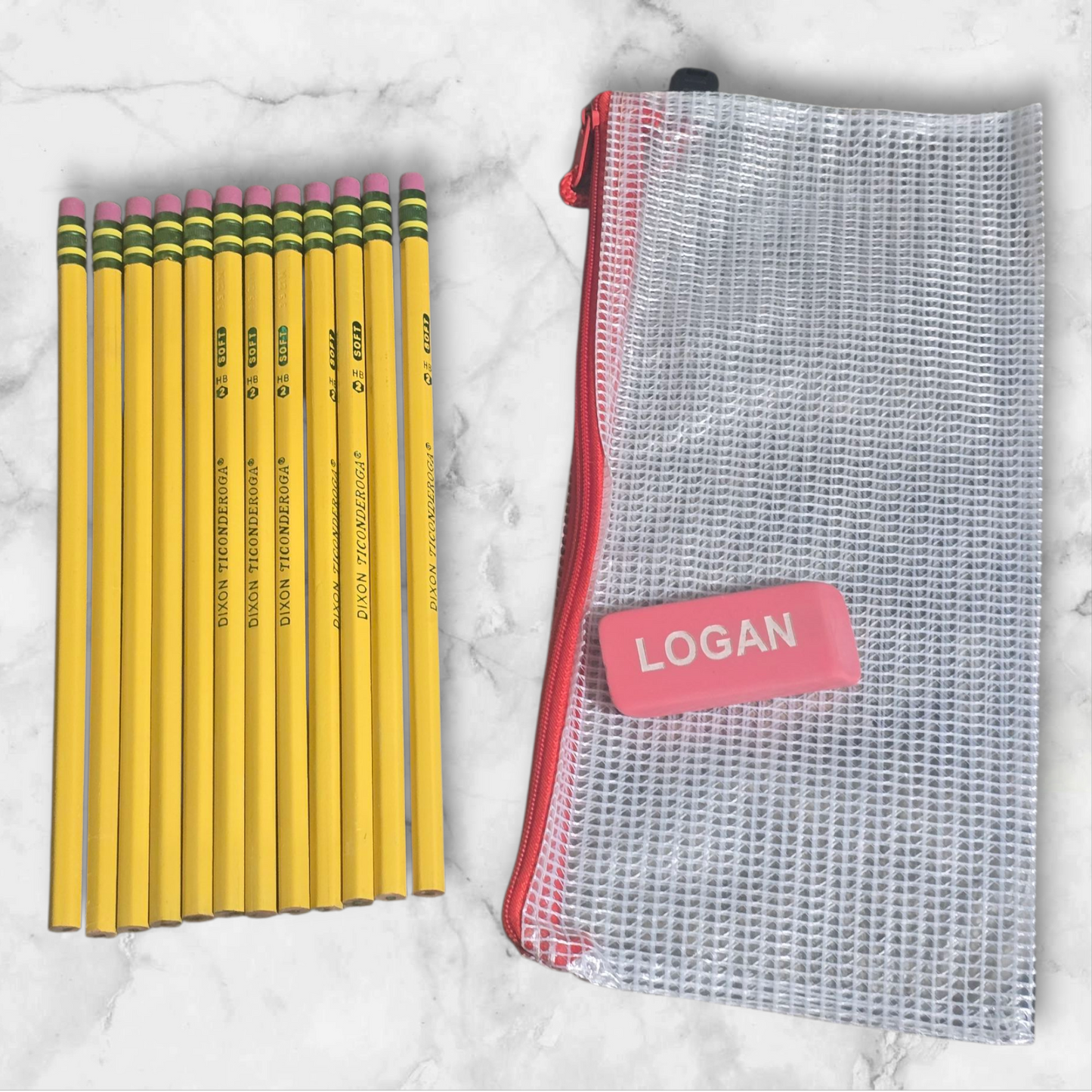 Free eraser!! With bag Pastel pencils Personalized