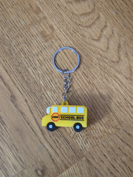 Black Friday School Bus Keychain
