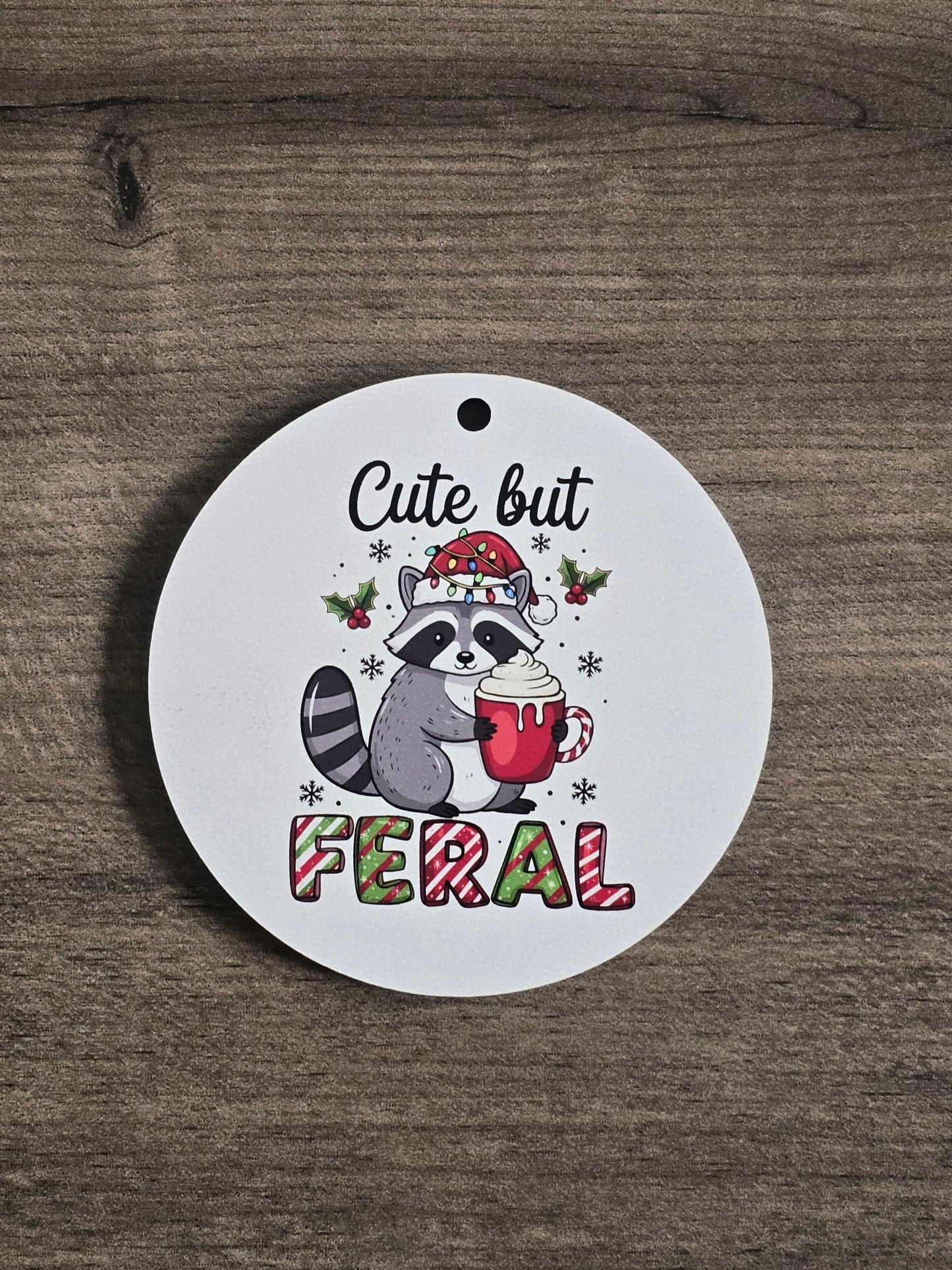 UV printed Sarcastic funny Christmas Ornaments