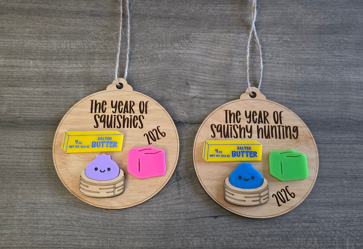 RANDOM COLORS The year of squishies 2026 Christmas Ornaments