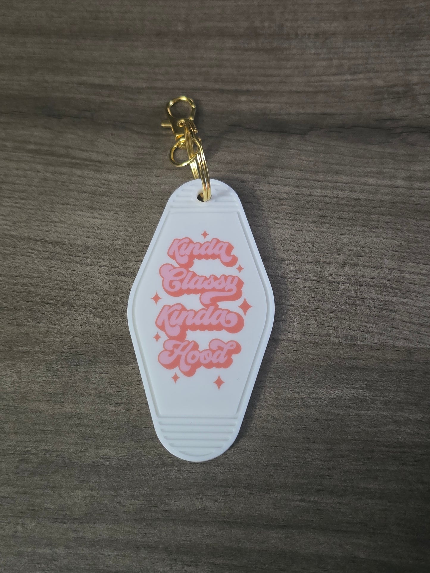 3D printed & UV printed motel keychain sarcastic