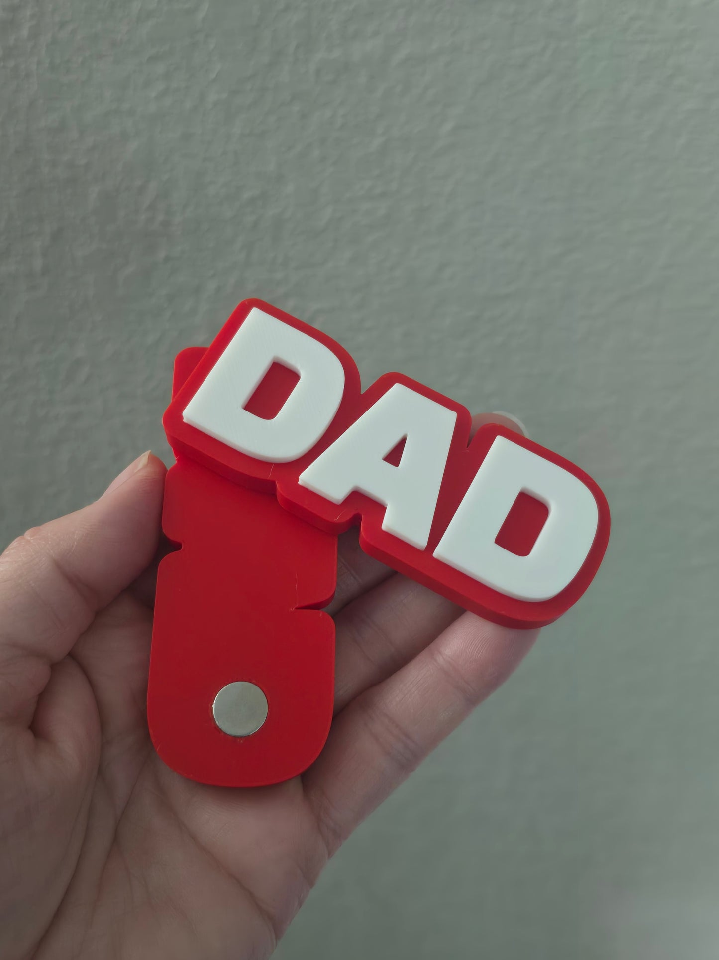 3D printed photo holder magnet personalized max 7 letters
