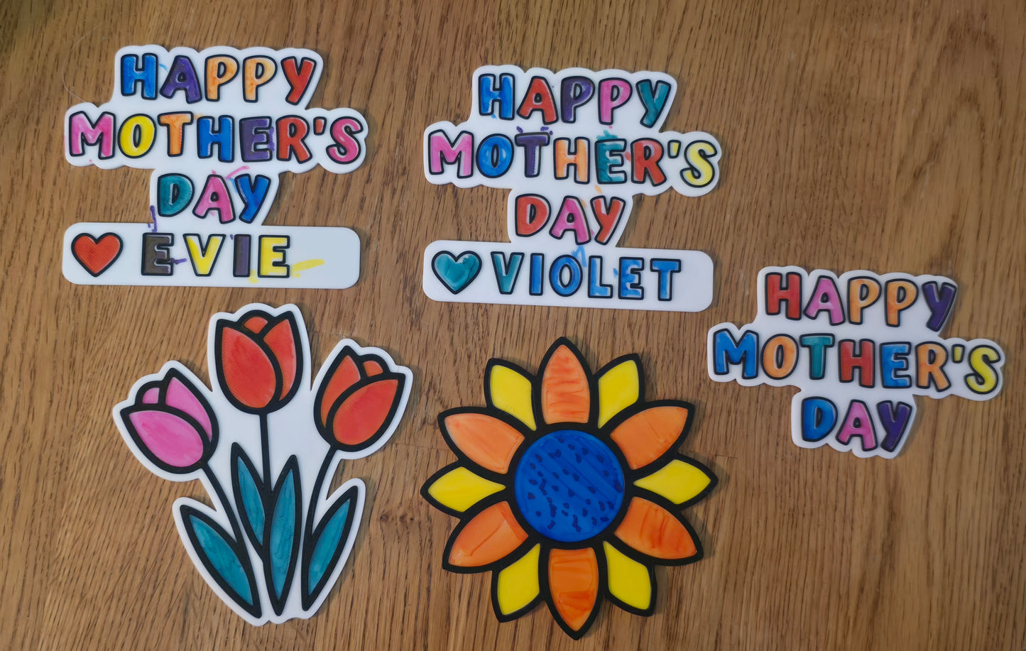 3D printed Happy Mother's Day permanent marker kit personalized