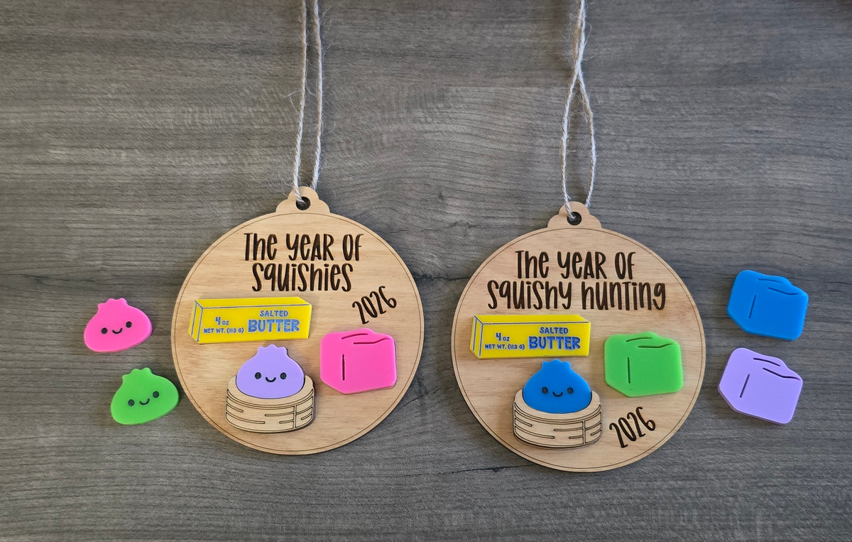 RANDOM COLORS The year of squishies 2026 Christmas Ornaments