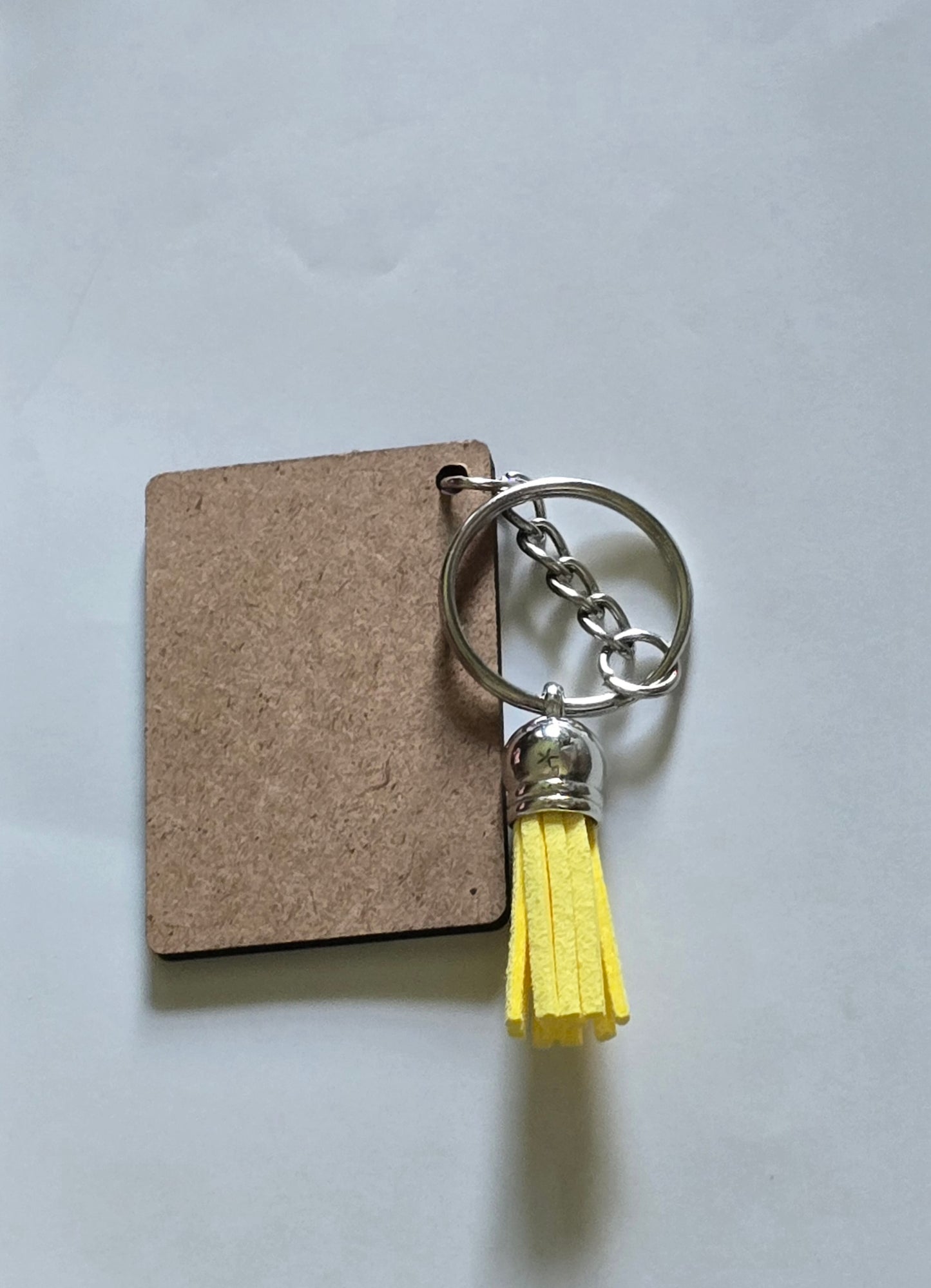 UV printed Teacher pencil paper keychain personalized