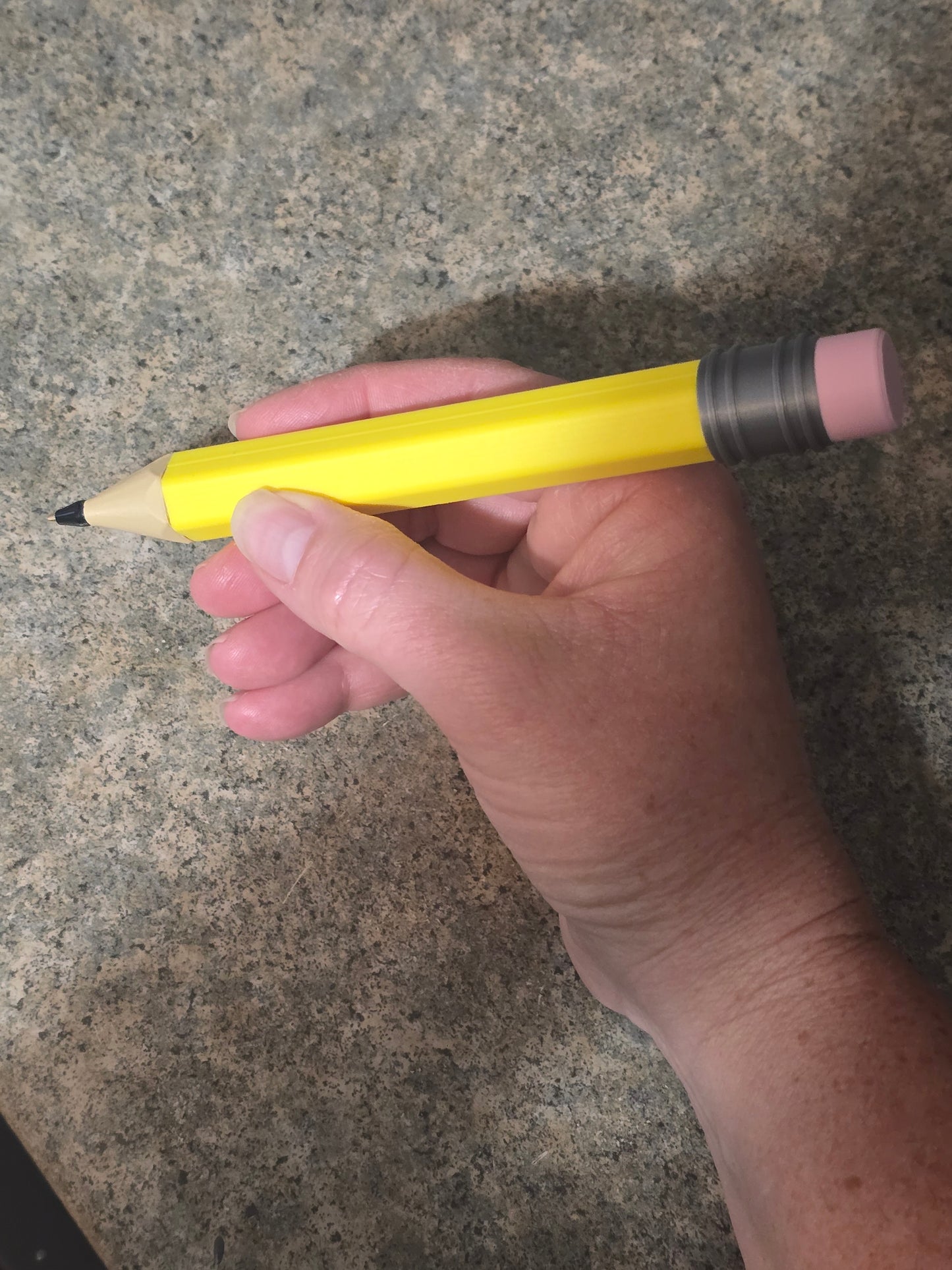 3D printed & UV printed Oversize pencil Pen personalized