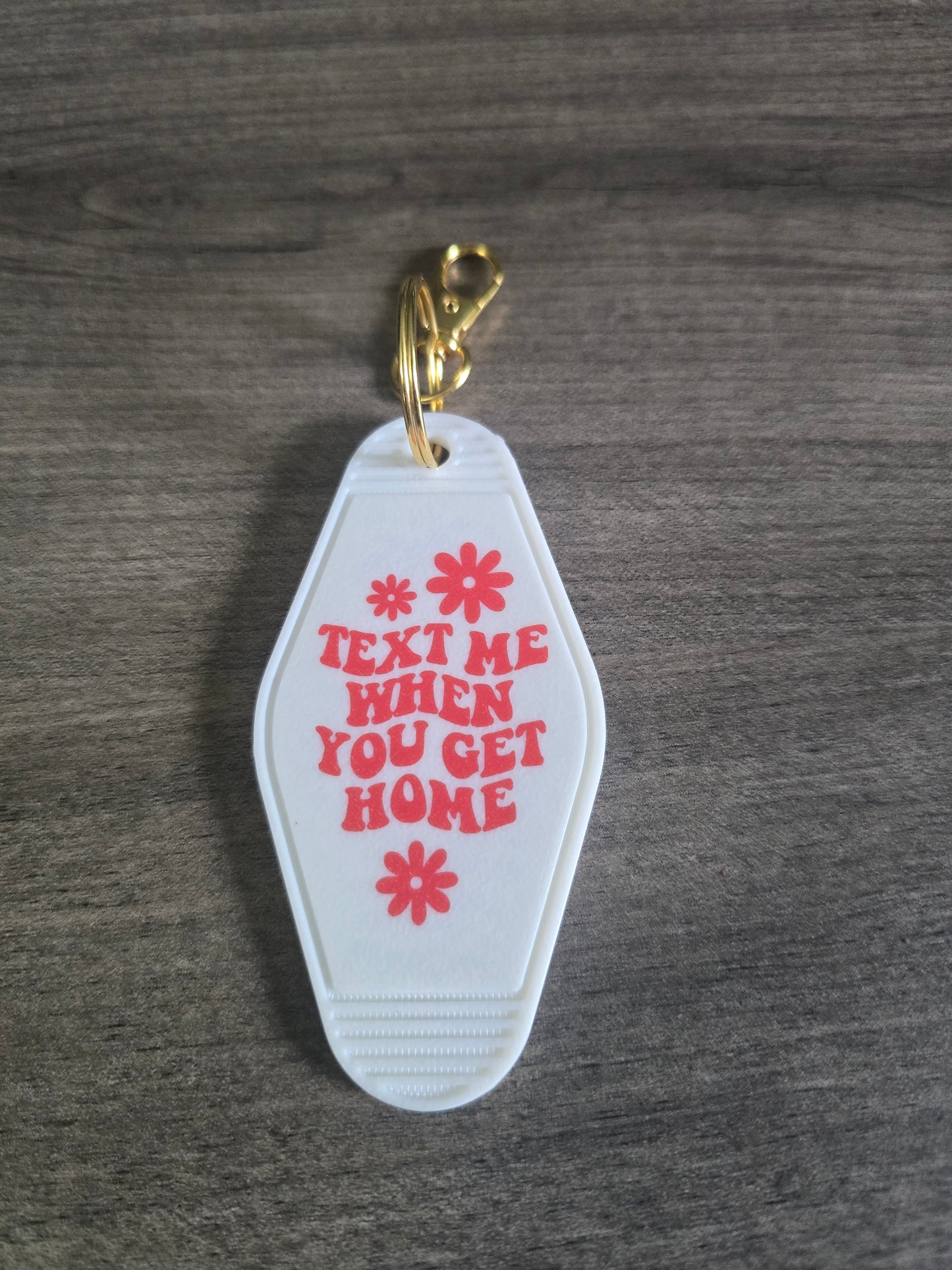 3D printed & UV printed motel keychain sarcastic