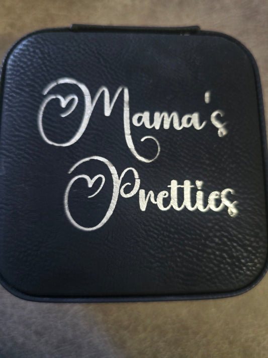 Read description flawed Mama's pretties Jewelry Box leatherette