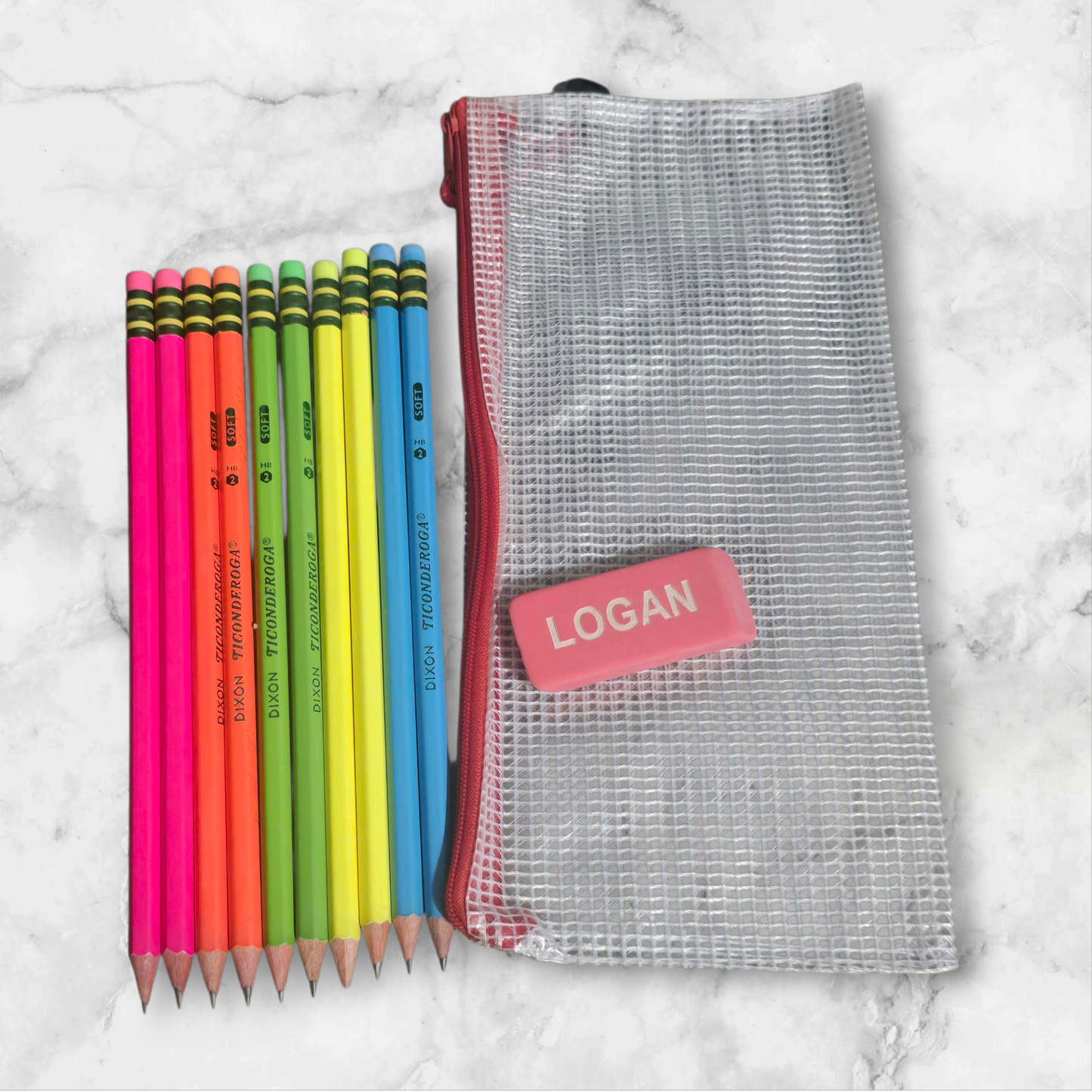 Free eraser!! With bag Pastel pencils Personalized