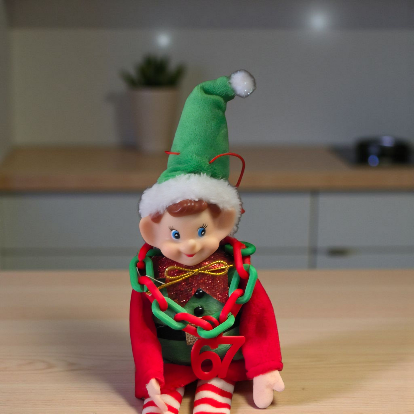 3D printed elf 6 7 necklace