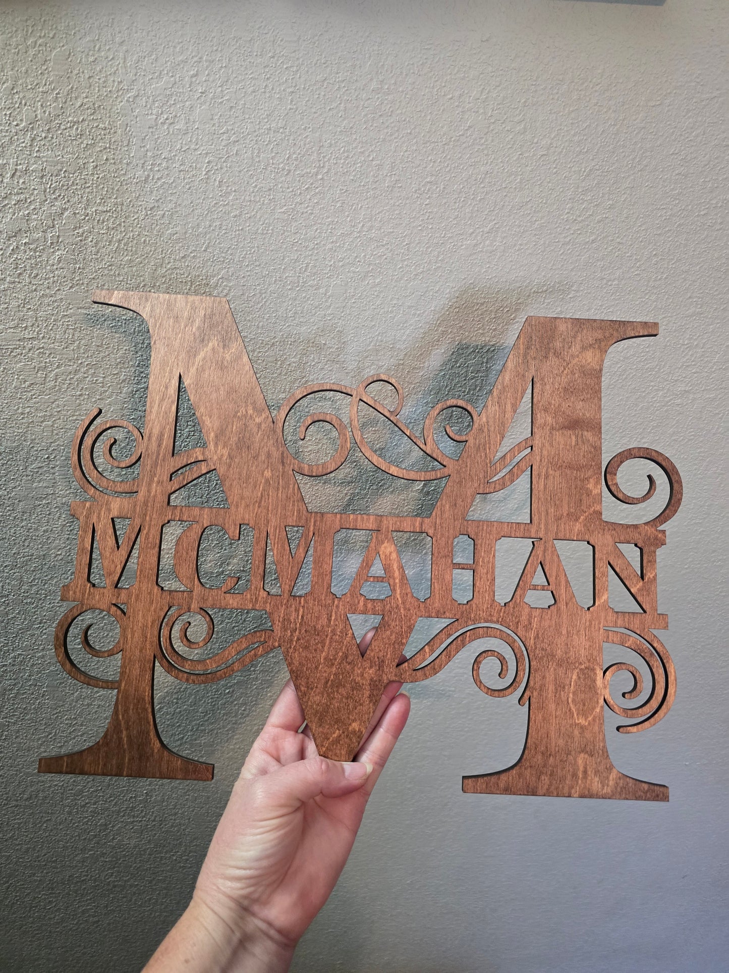 LAST NAME SIGN 11.5 or 15 personalized