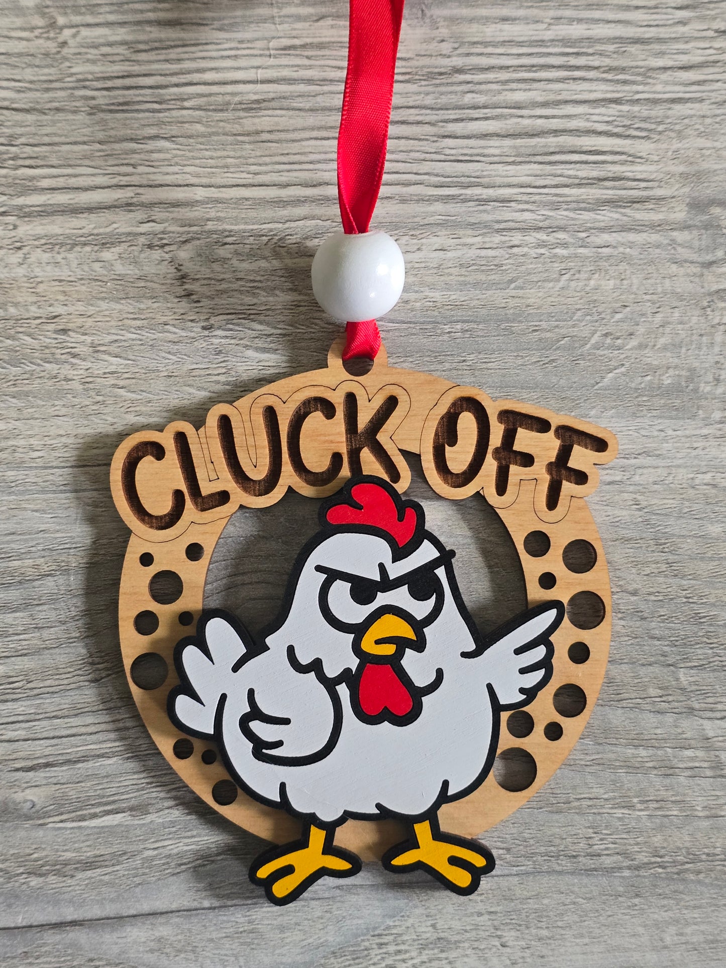 Cheeky F-CAW-F Christmas Ornament