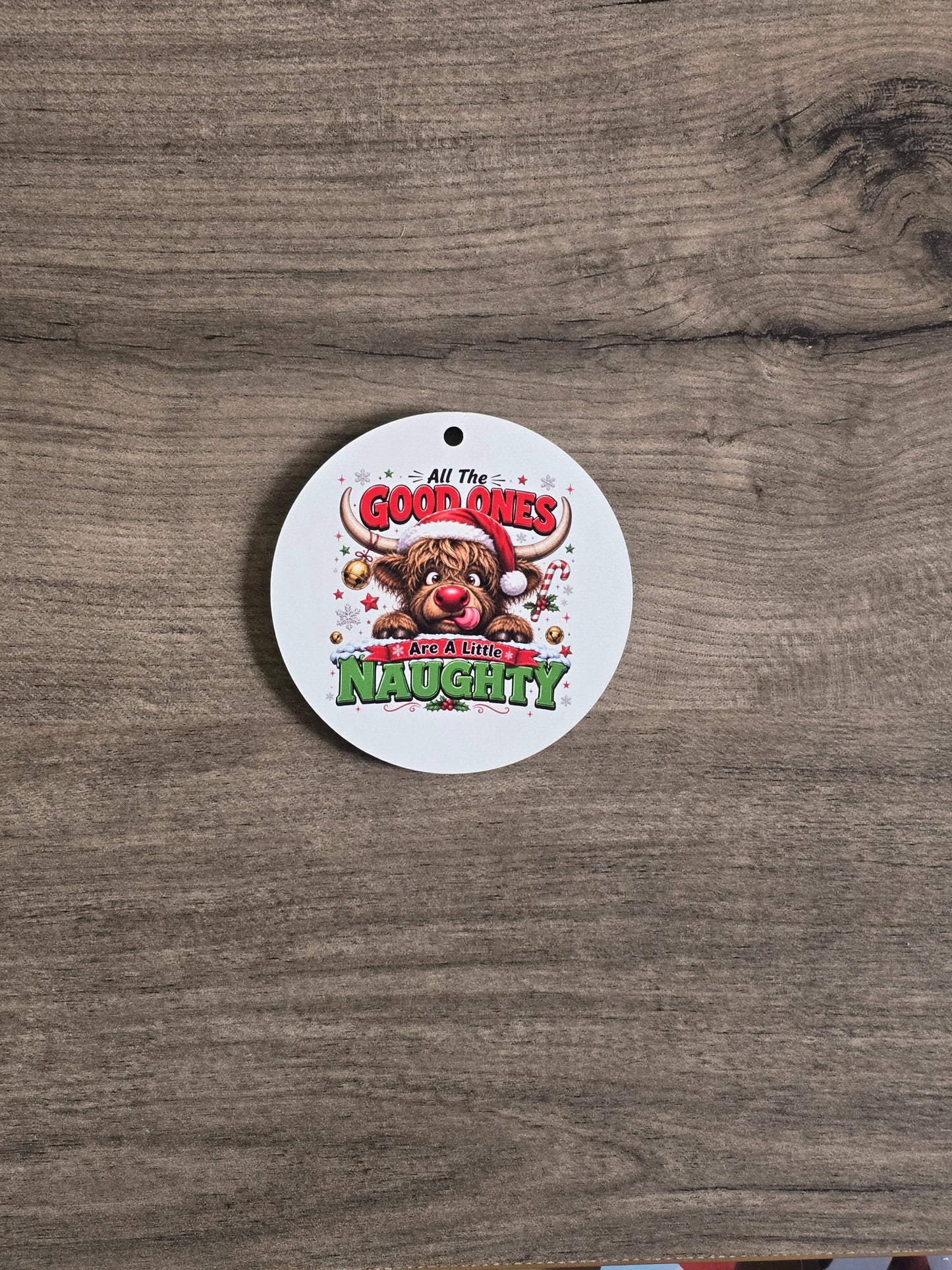 UV printed Sarcastic funny Christmas Ornaments