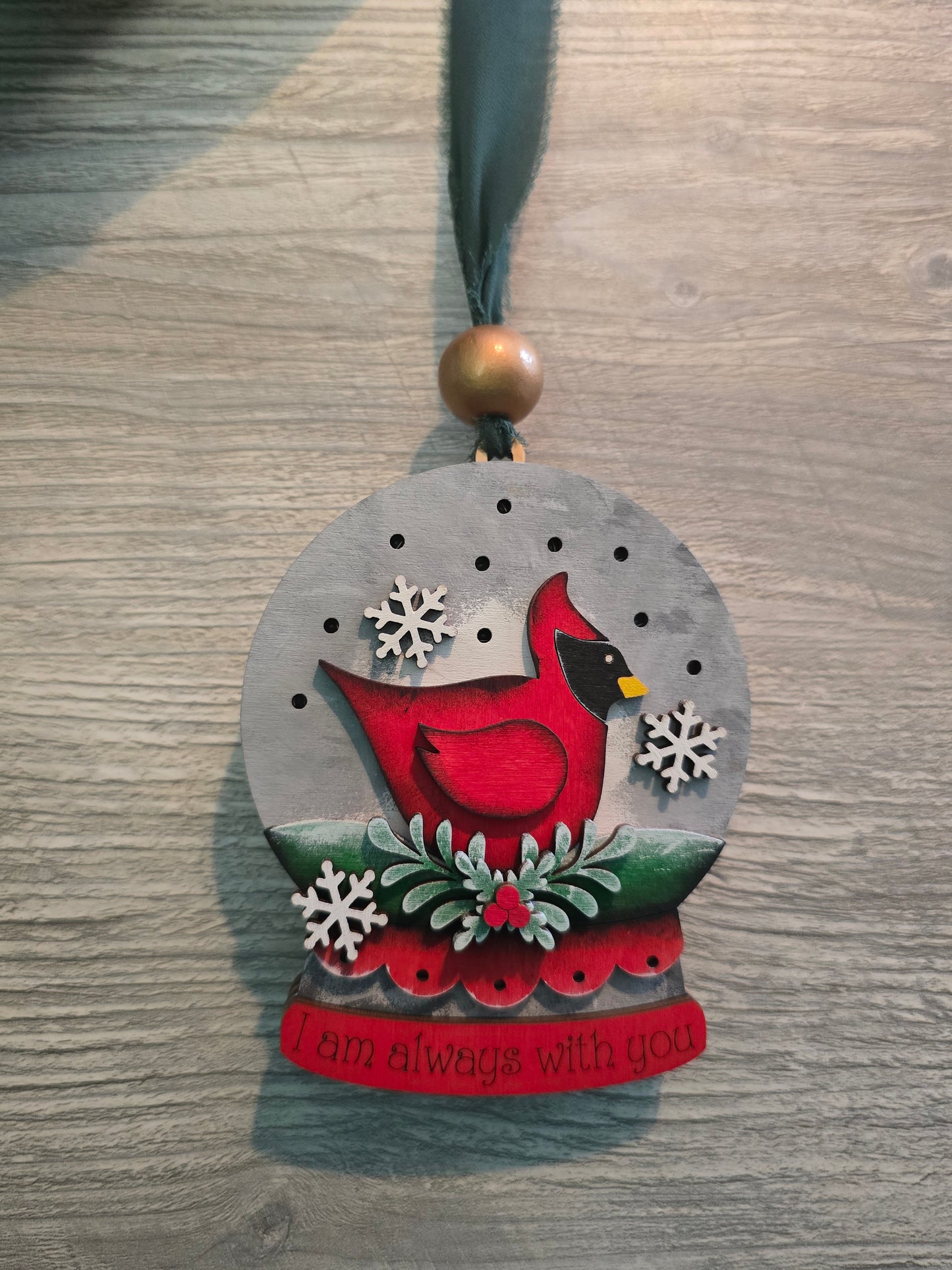 Lighted snowglobe Christmas Ornament