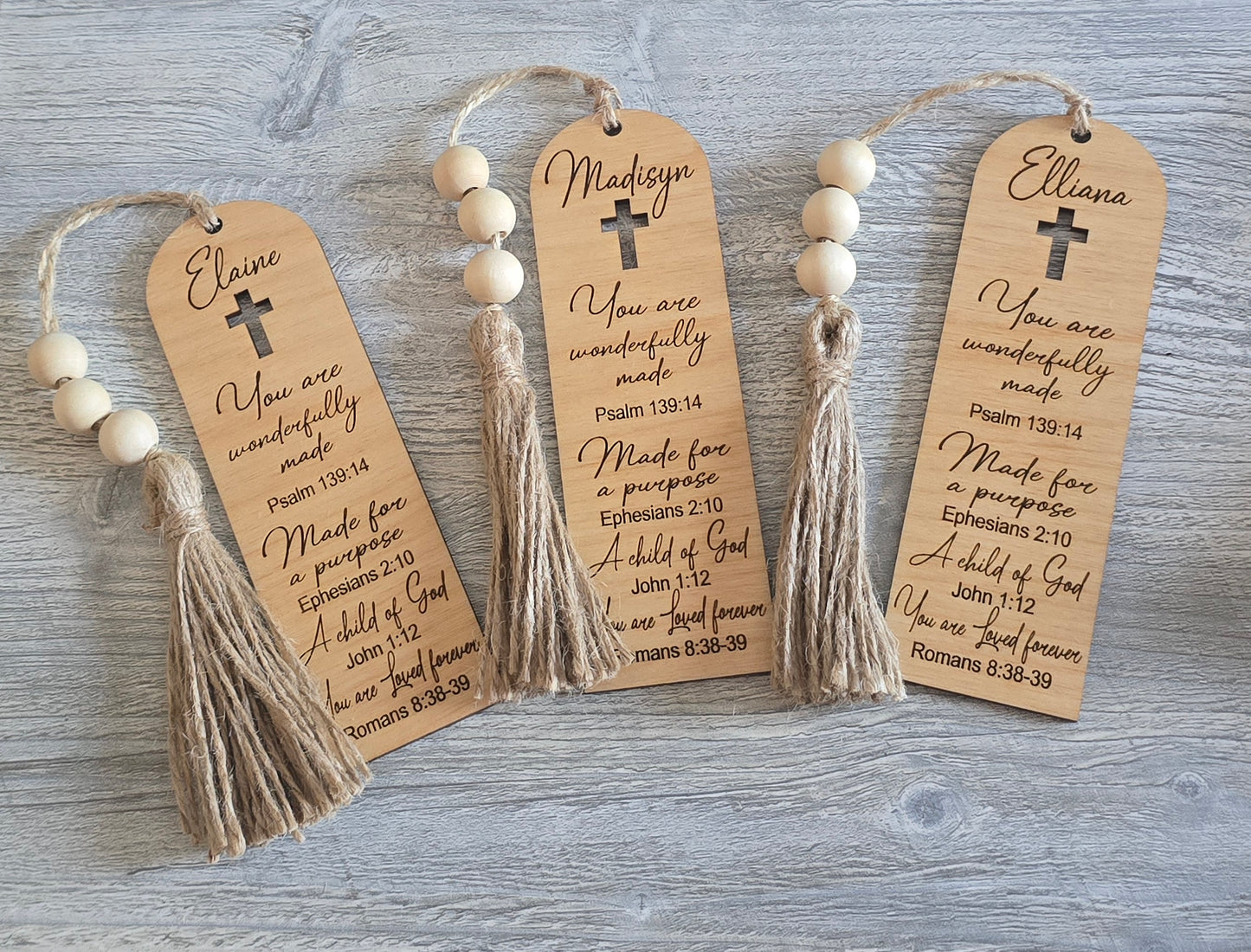 You are wonderfully made bookmark Personalized with name