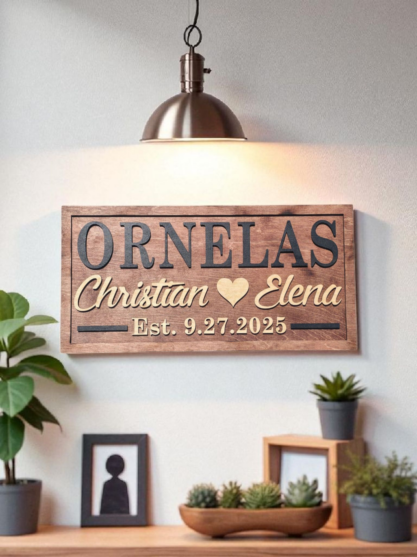 Couple Established Sign Personalized