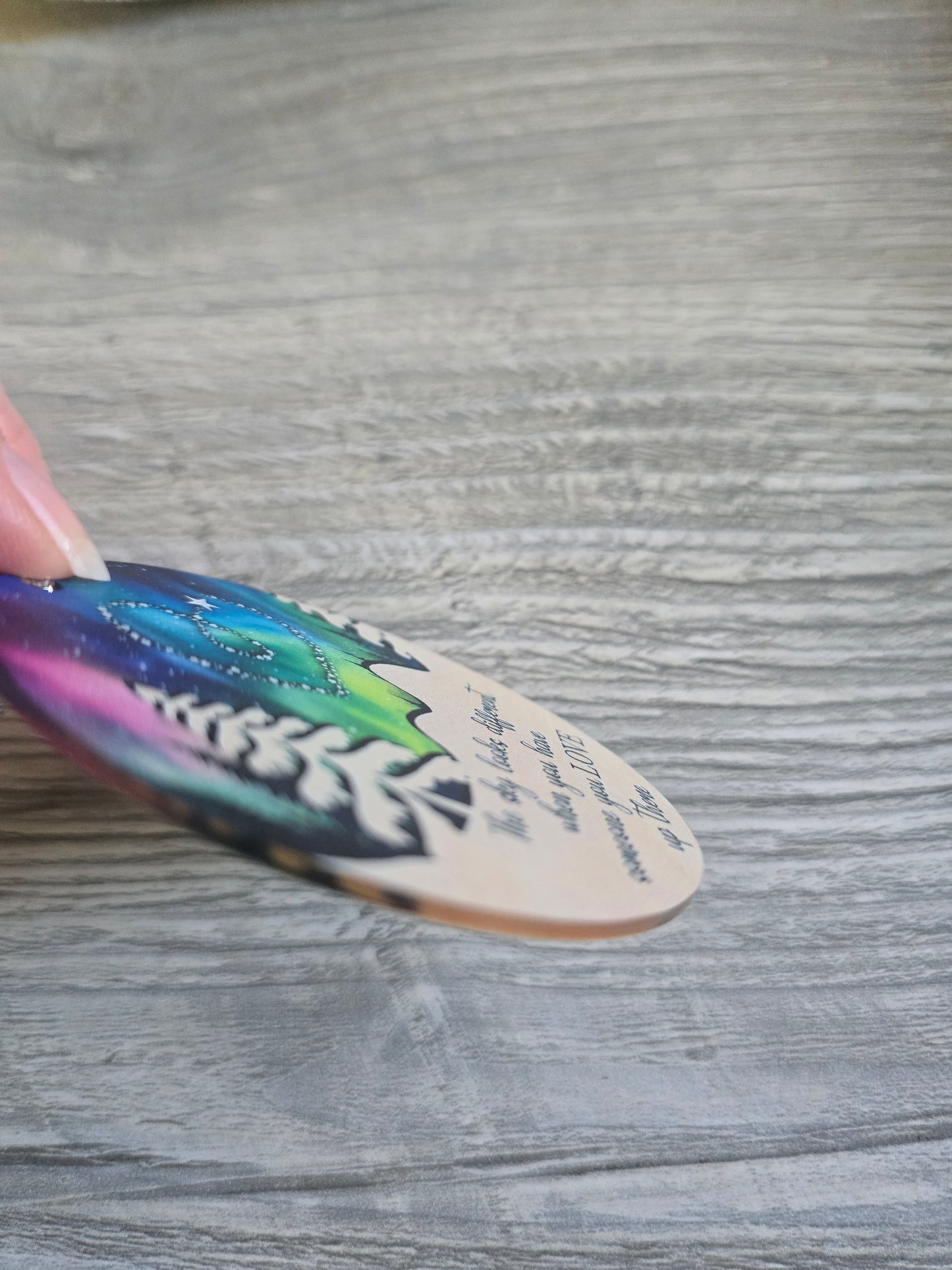 Black Friday The sky looks different PRINTED!!  Small Christmas Ornaments