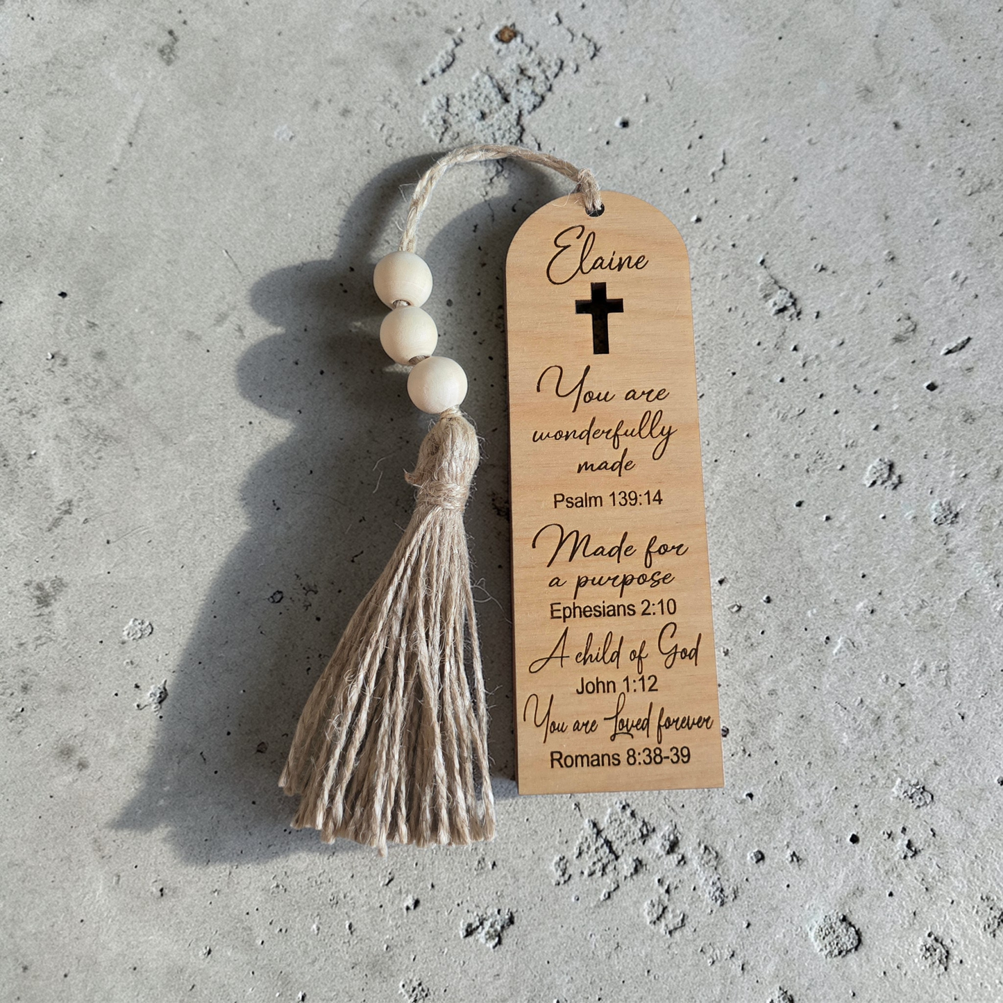 You are wonderfully made bookmark Personalized with name