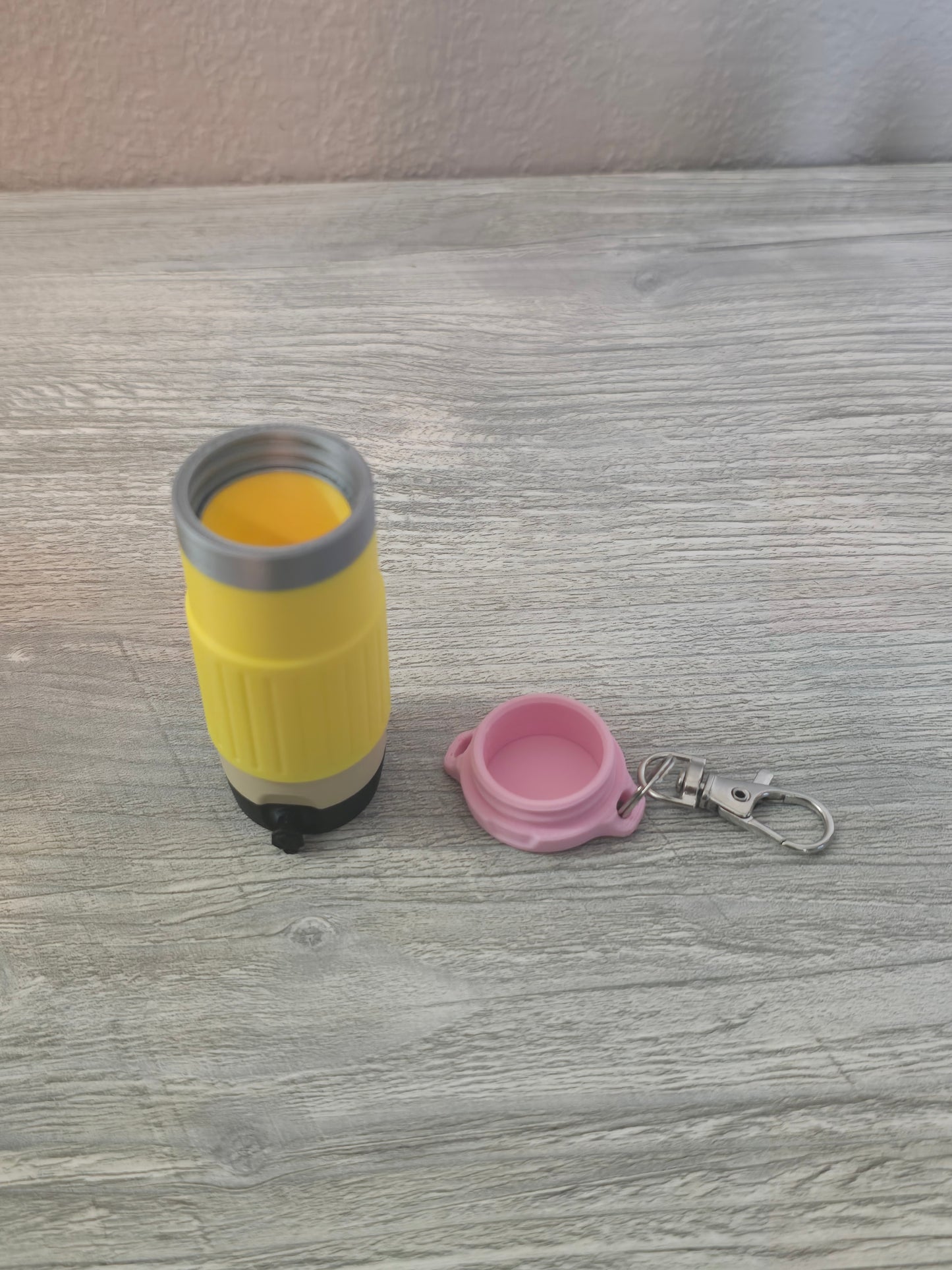 3D printed pencil lip balm holder cooler keychain