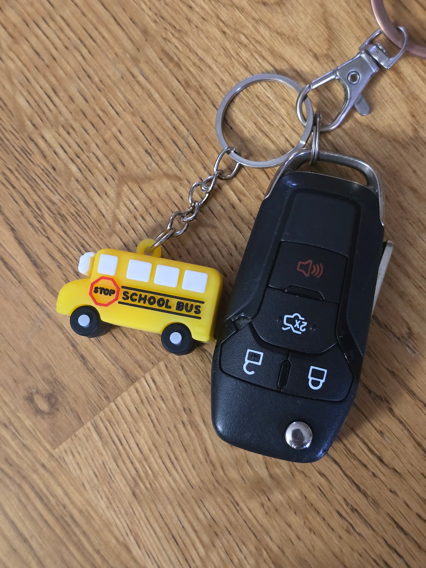 Black Friday School Bus Keychain