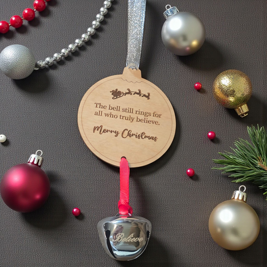 The bell still rings for all who truly believe Christmas Ornament
