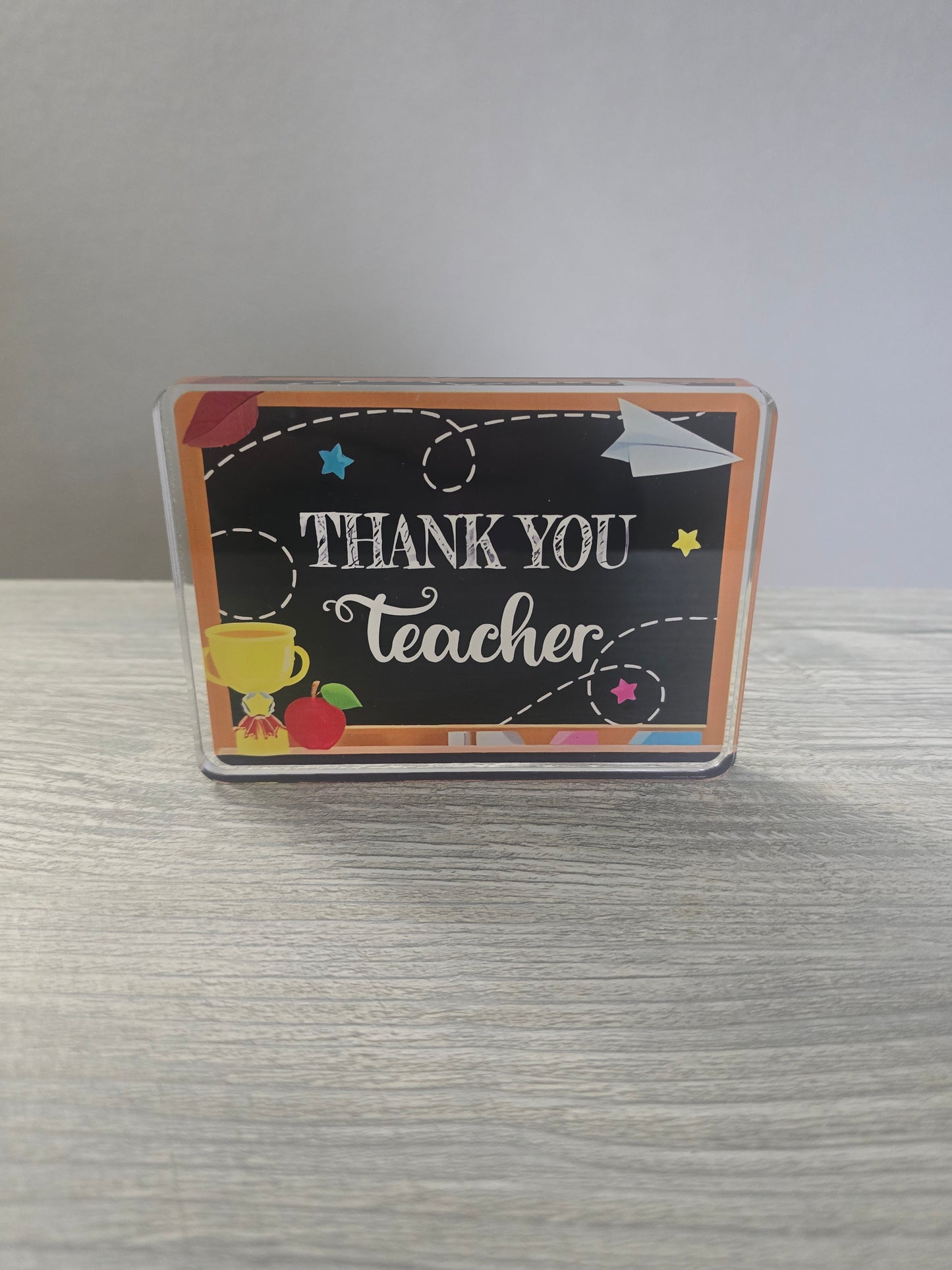 Acrylic teacher gift plaque