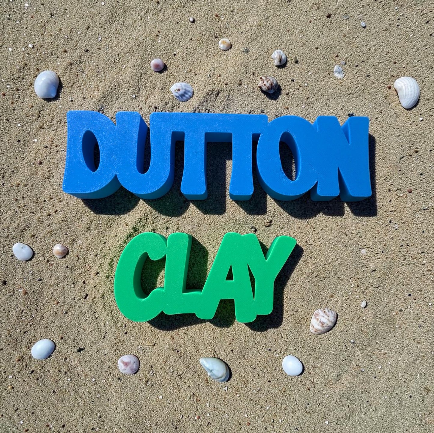 3D Printed Sandbox Name Stamp personalized max 10 letters