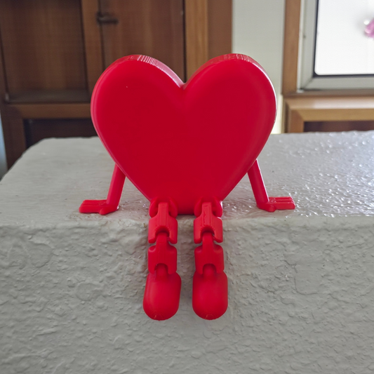 3D printed Heart with articulated legs small