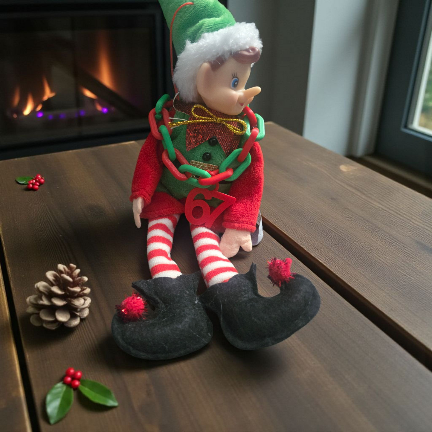 3D printed elf 6 7 necklace