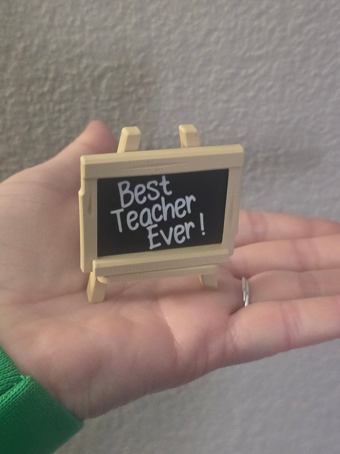 3D Printed small easel teacher sign Personalized