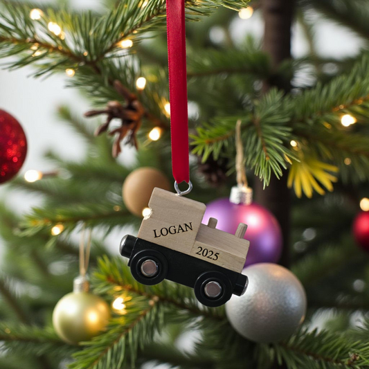 Personalized Train Christmas Ornament