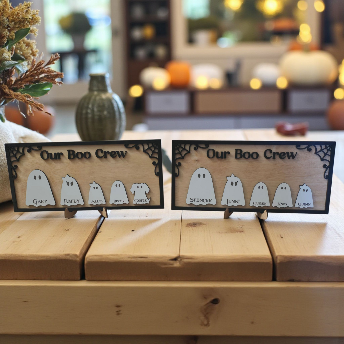 Our Boo Crew personalized Halloween Sign