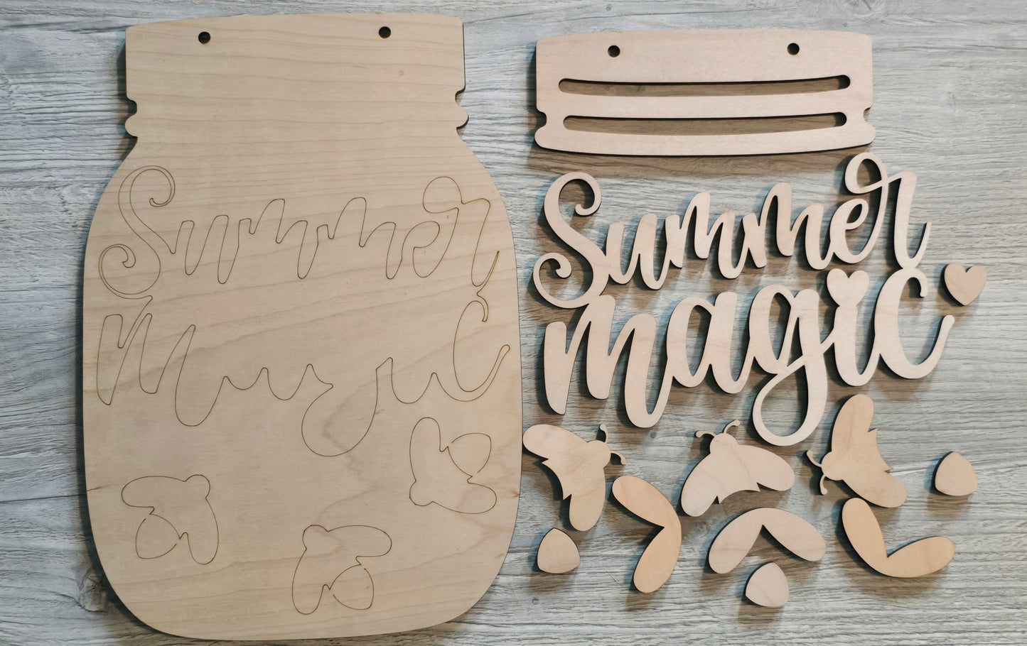 Mason jar signs DIY