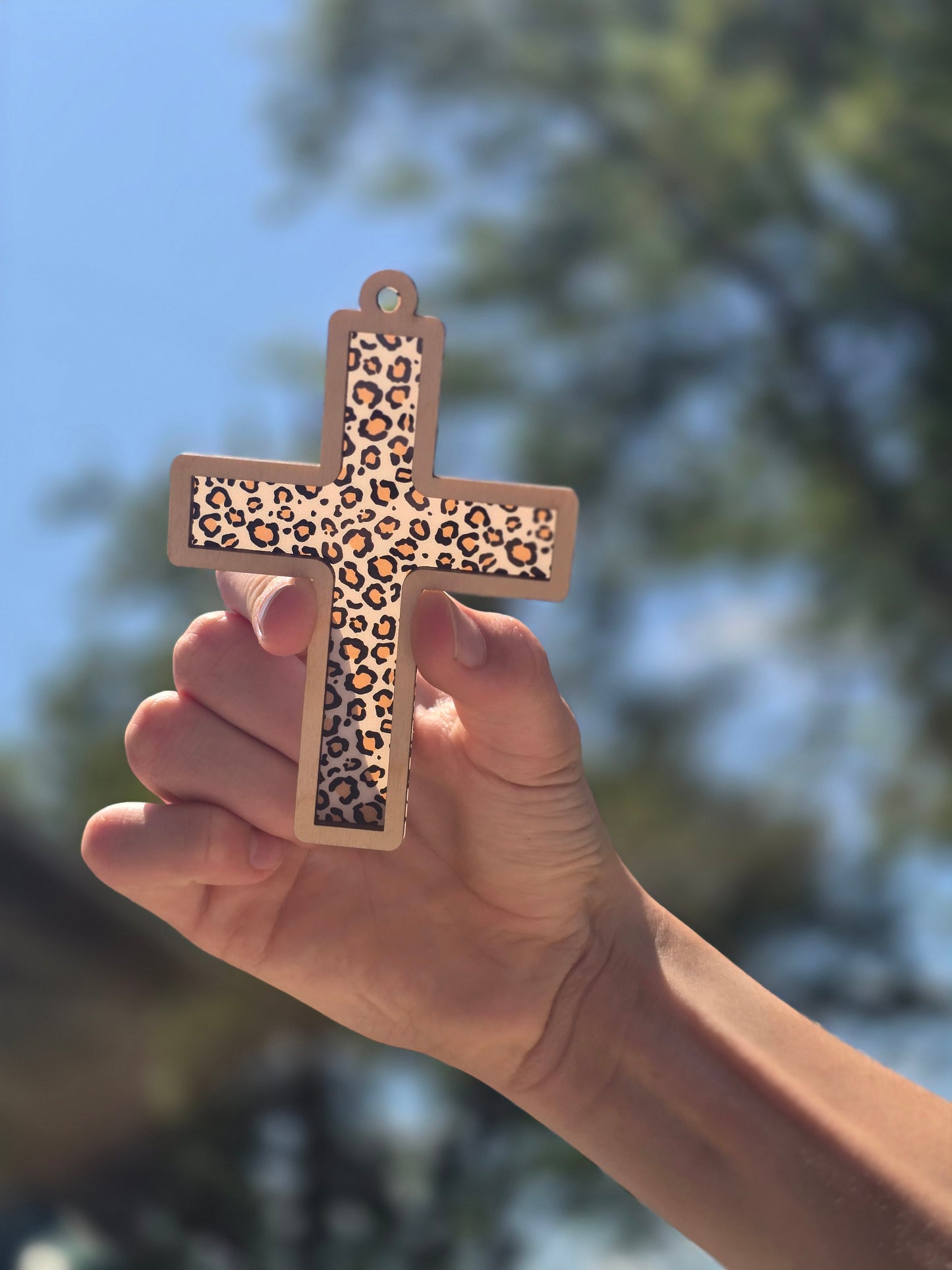 Stained glass Cross