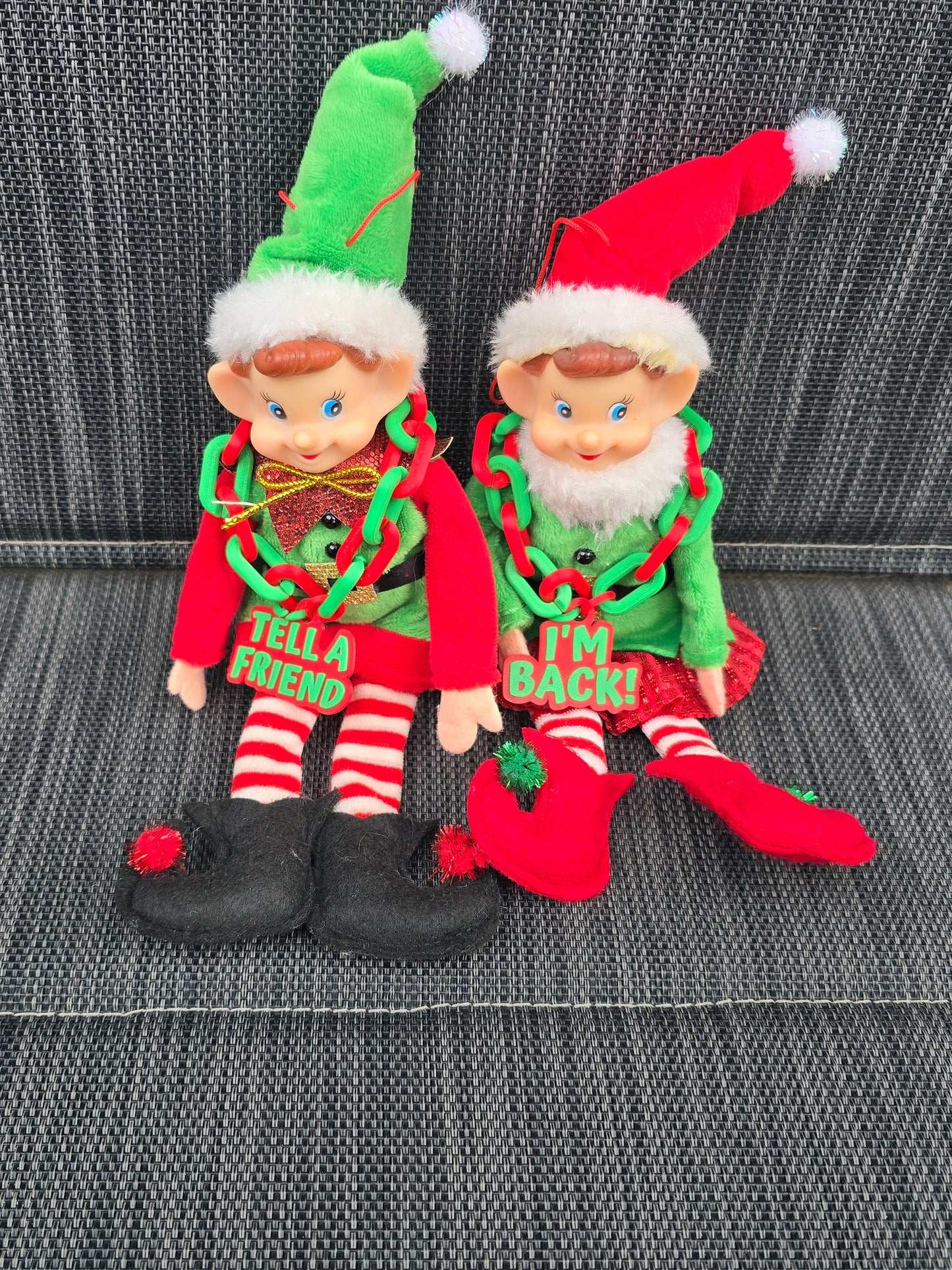 3D printed elf Christmas necklace I'm back longer TAT