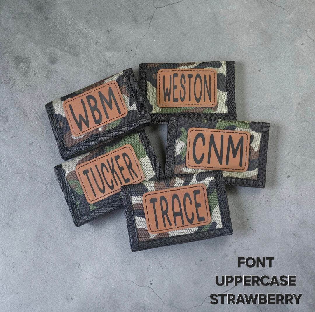 Kids camo wallets Personalized