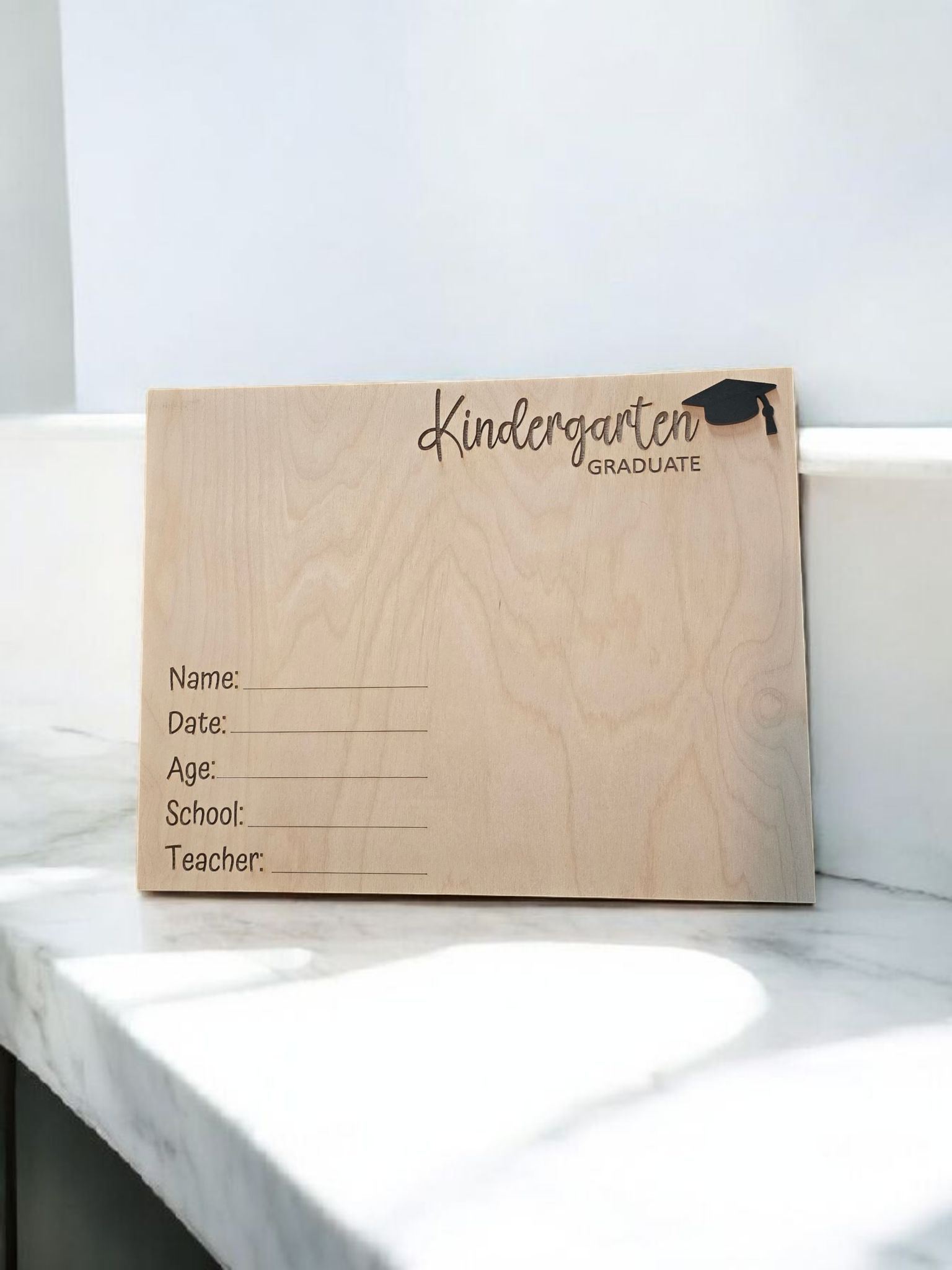 Paper Boad Grad Graduation Board picture and handprint personalized for grade ...