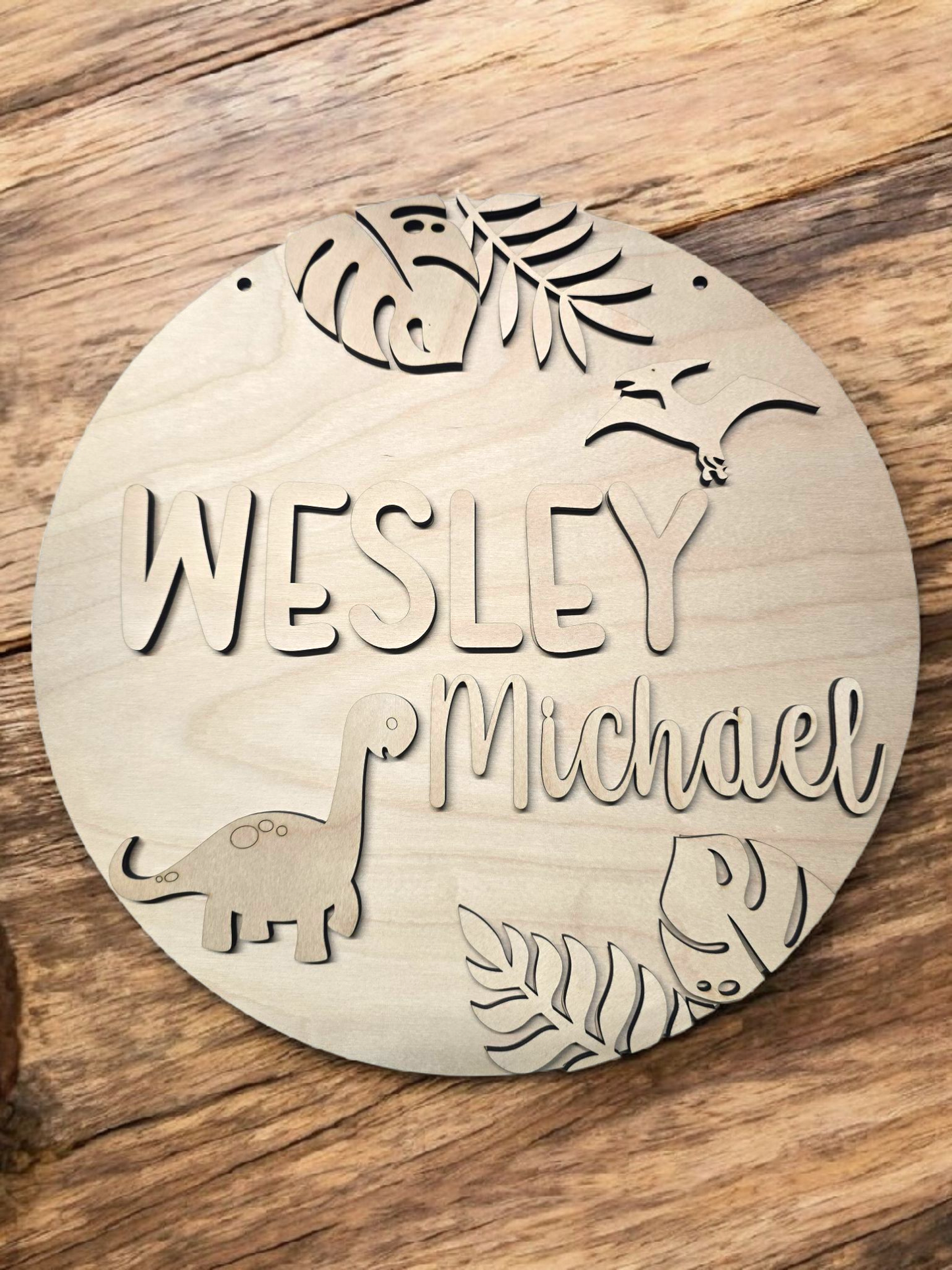 Dinosaur kid nursery sign Personalized