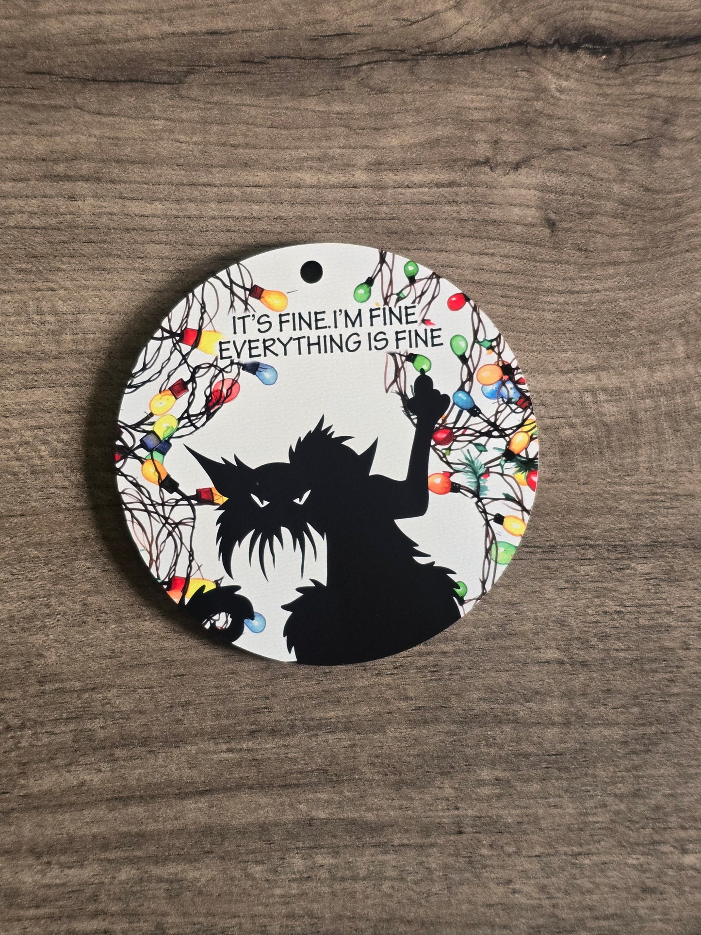 UV printed Sarcastic funny Christmas Ornaments
