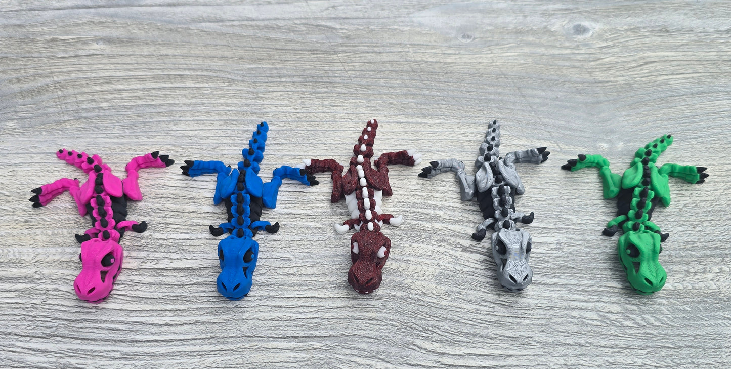 3D printed mini T-Rex dinosaur magnet