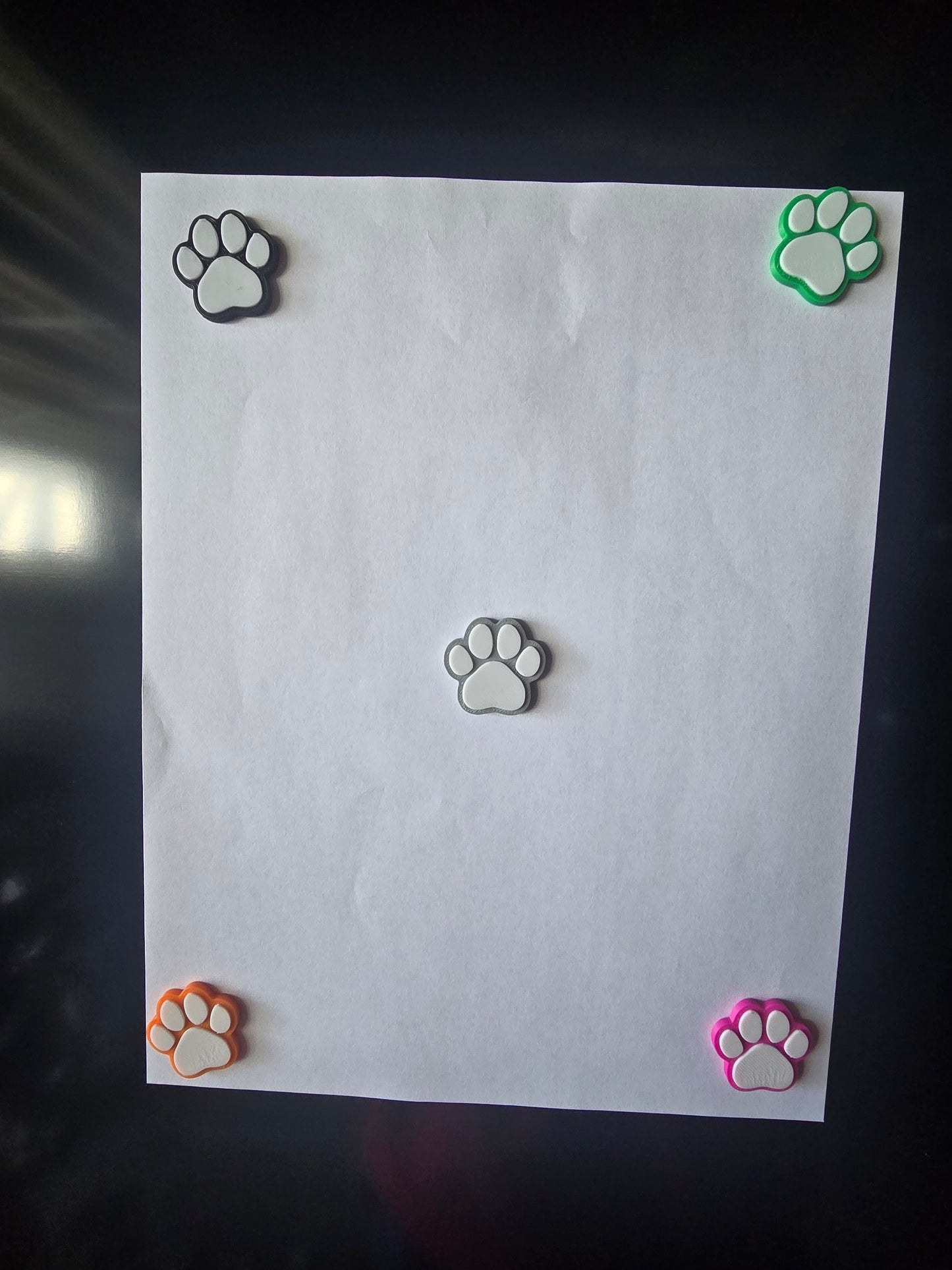 Paw print magnet