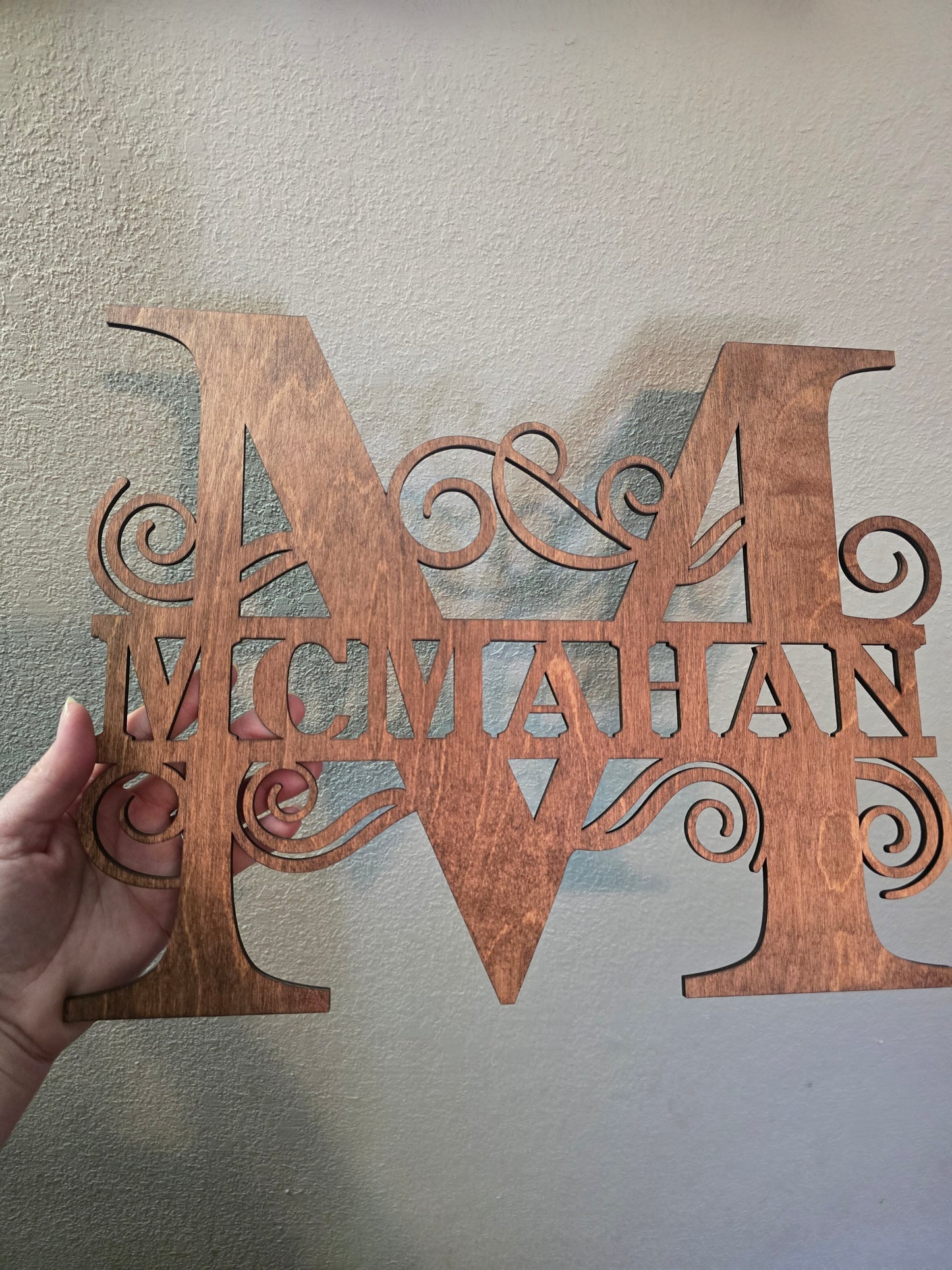 LAST NAME SIGN 11.5 or 15 personalized