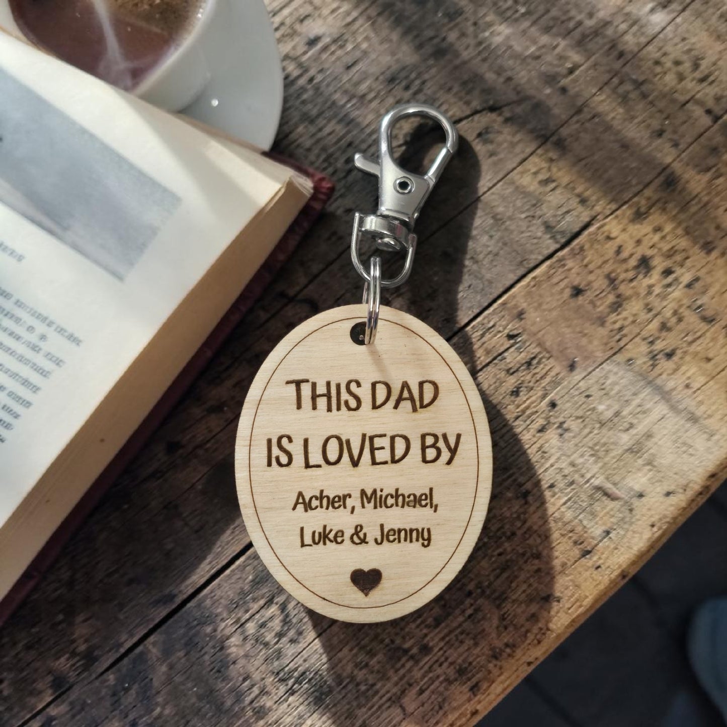 This Dad is loved by personalized with names