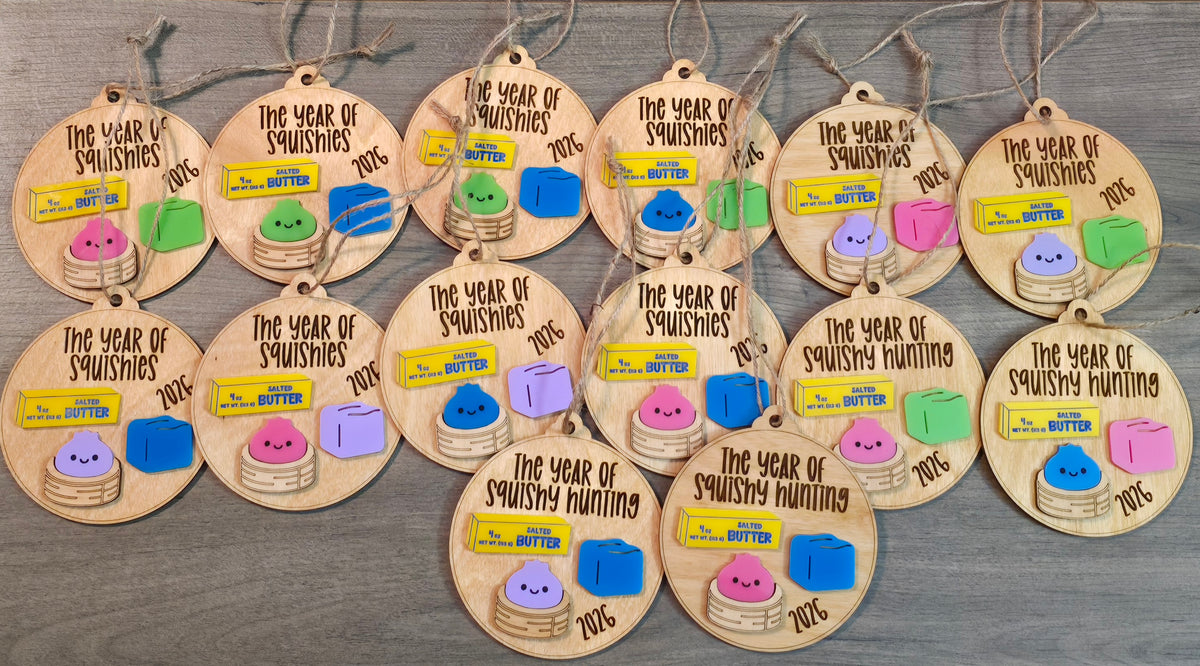RANDOM COLORS The year of squishies 2026 Christmas Ornaments