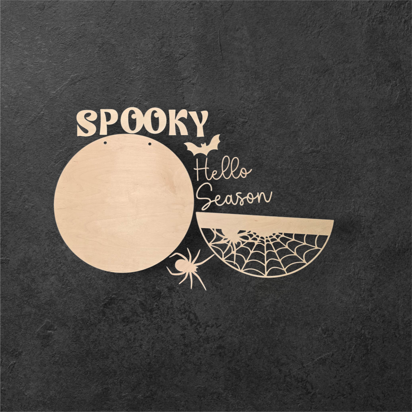 Hello Spooky Season 15" DIY Sign door hanger