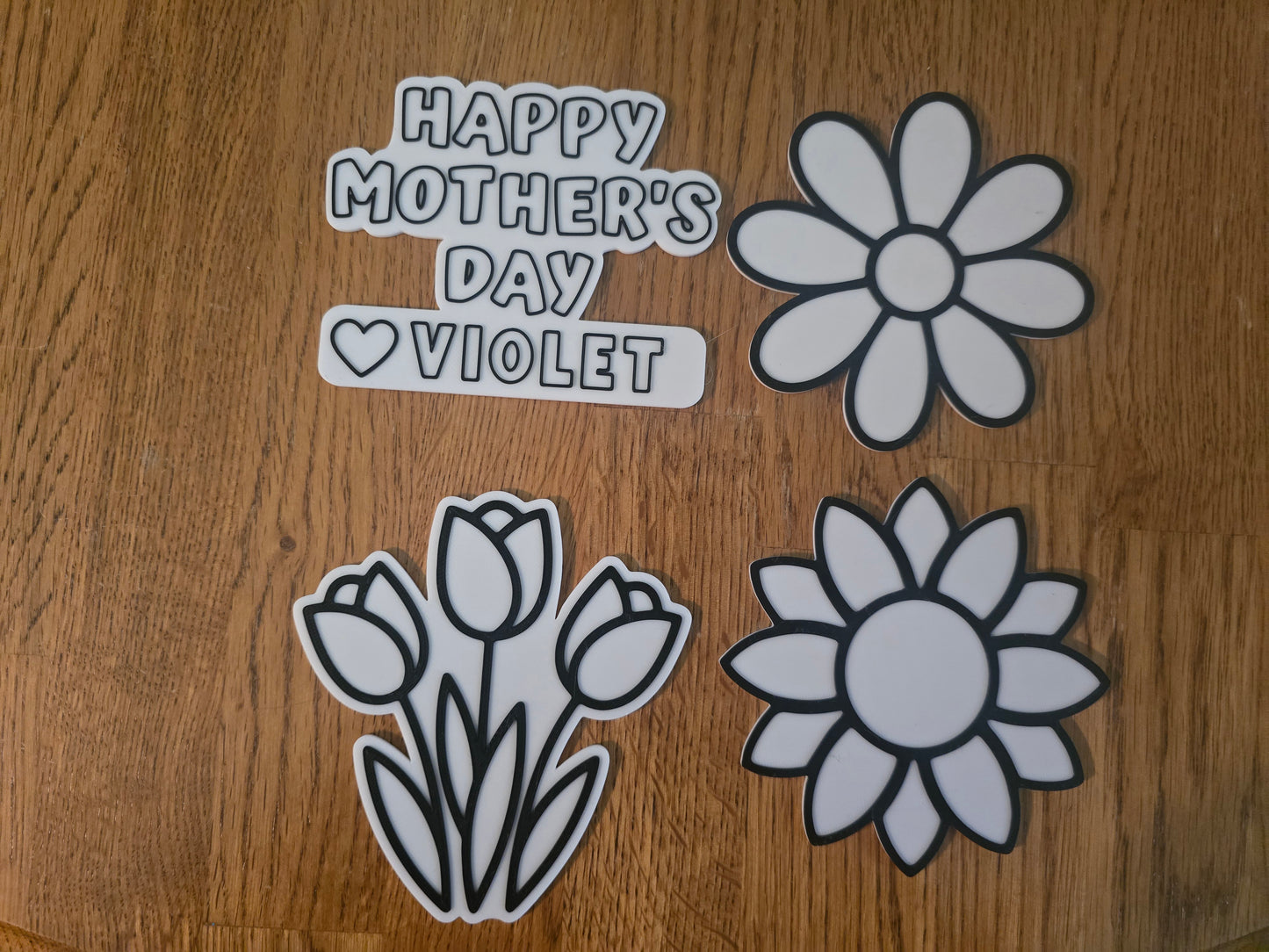3D printed Happy Mother's Day permanent marker kit personalized