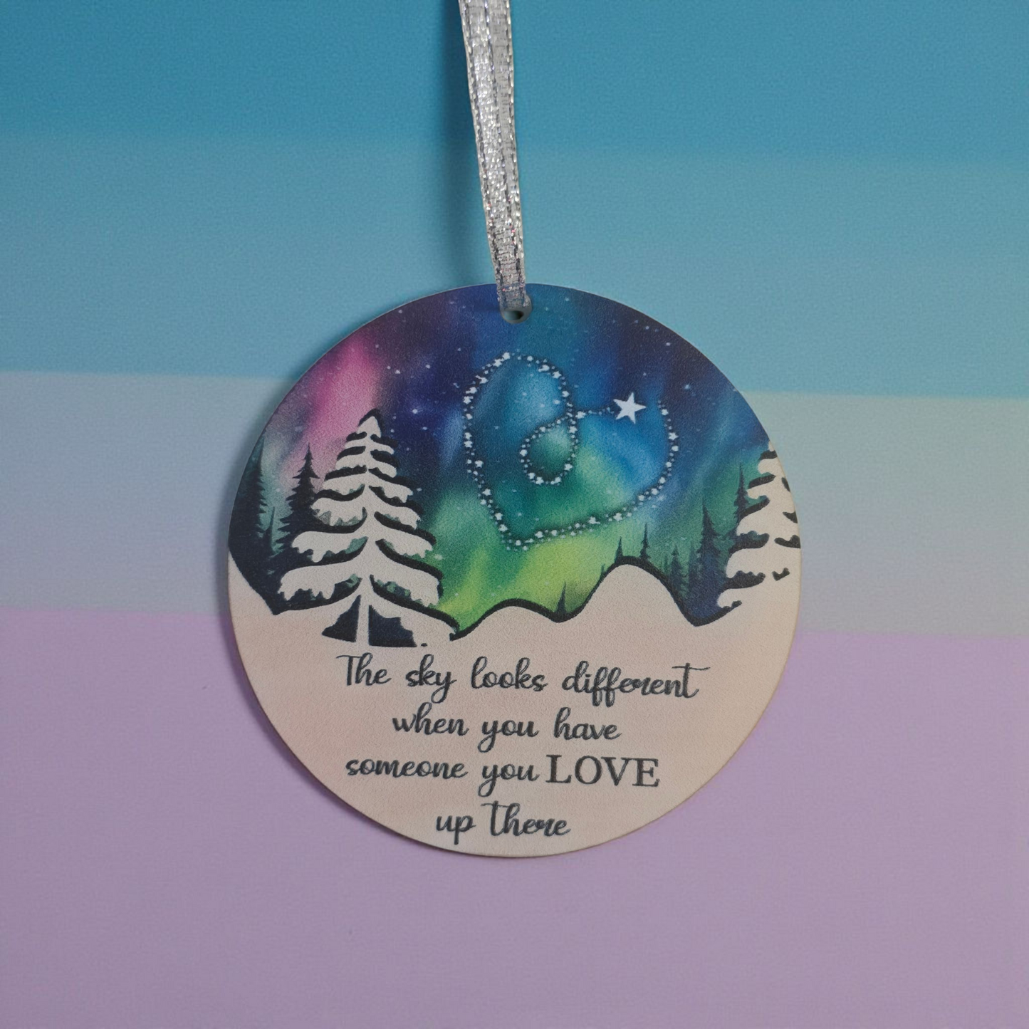 Black Friday The sky looks different PRINTED!!  Small Christmas Ornaments